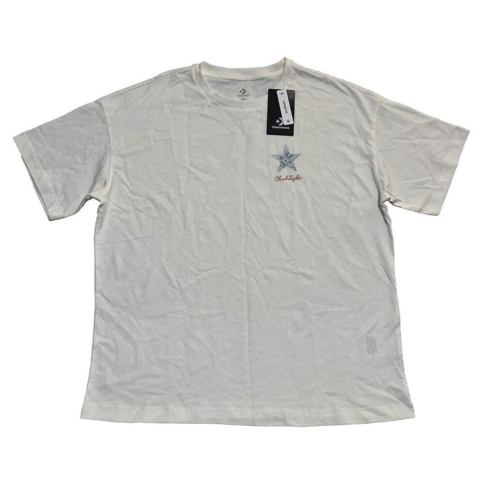 Converse Chuck Taylor Women Medium Tee Loose Fit Short Sleeve Graphic T-ShirtNWT